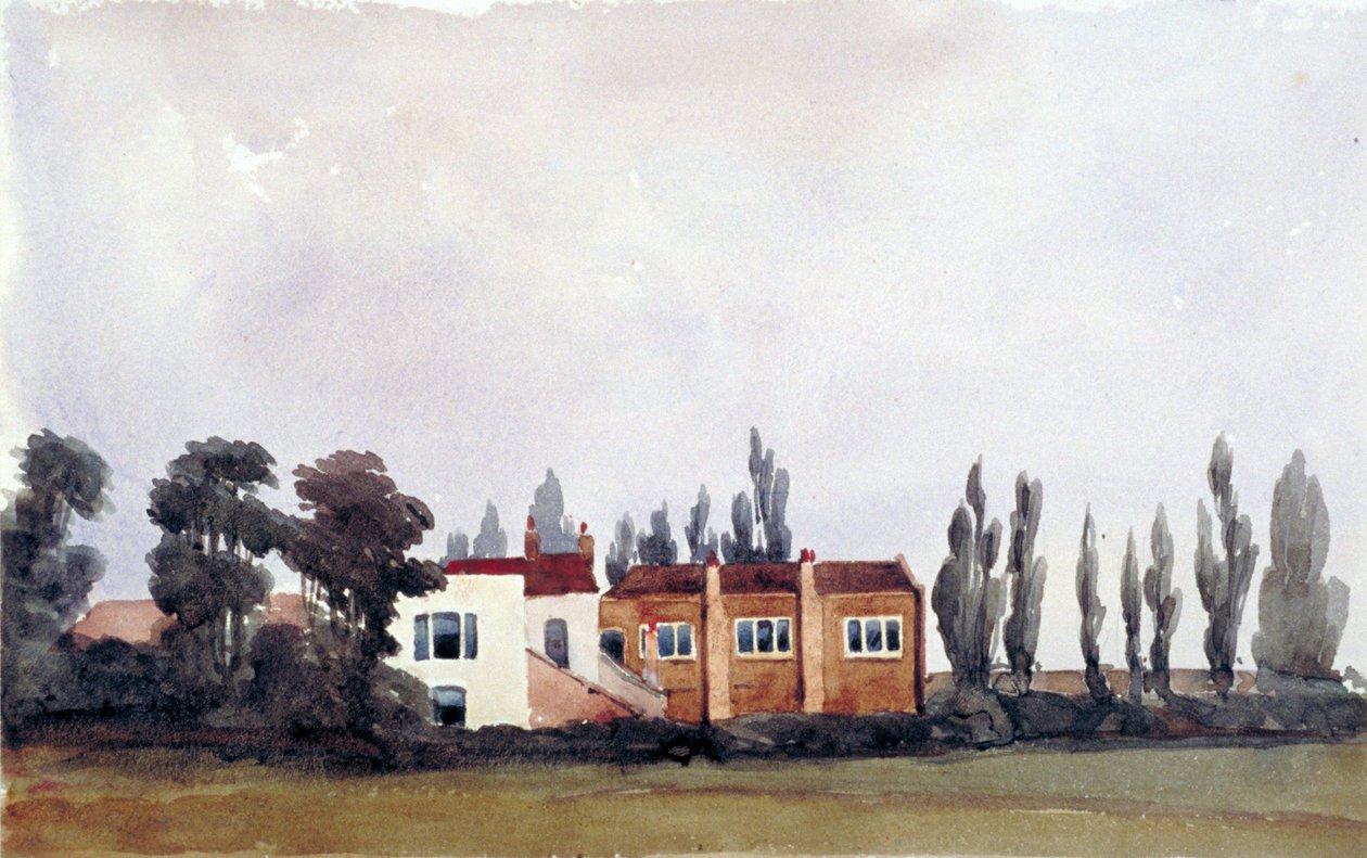East view of Chalk Farm Tavern, St Pancras, London, 1836 by Edmund Marks