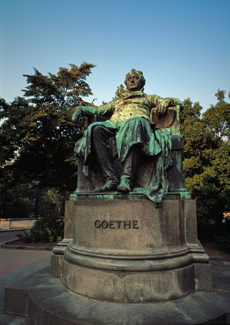 Monument in Tribute to the German Poet Johann Wolfgang von Goethe (1749-1832) Made by Edmund von Hellmer (1850-1935) by Edmund Ritter von Hellmer