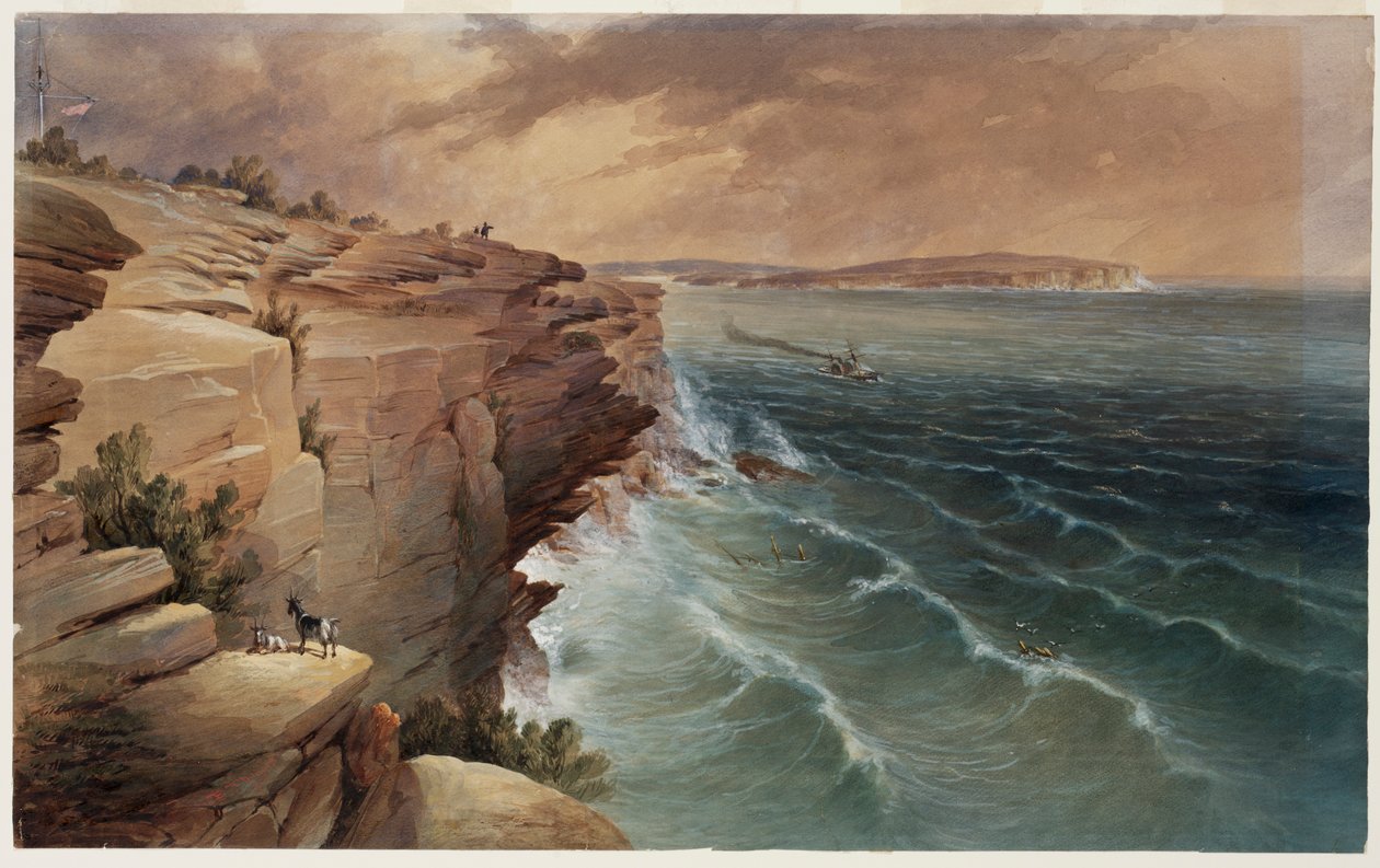Entrance to Port Jackson by Edmund Thomas