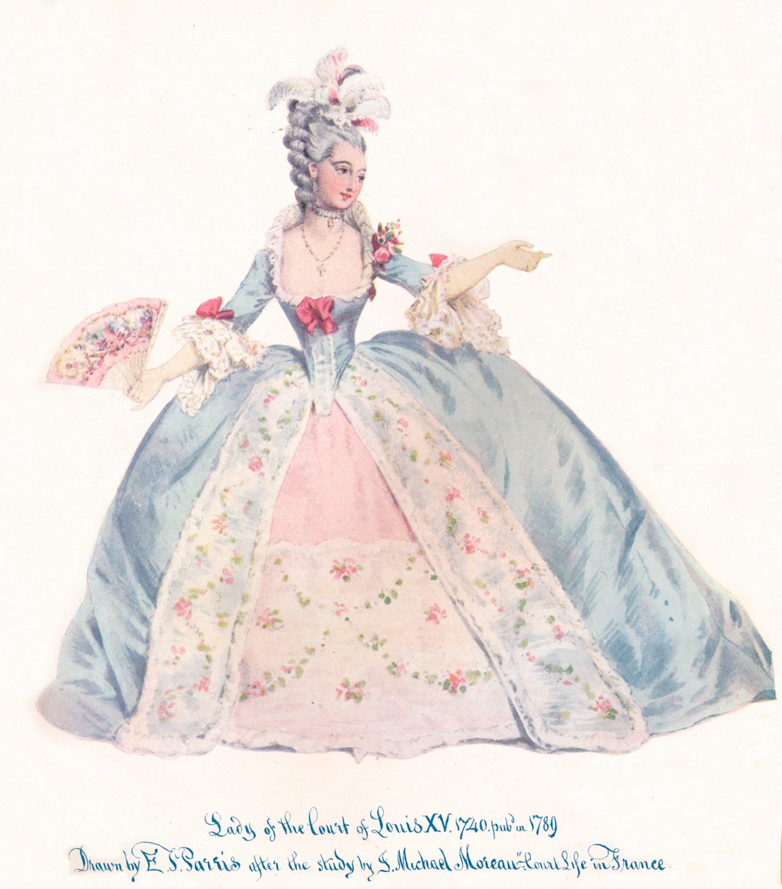 Lady of the Court of Louis XV, 19th century by Edmund Thomas Parris