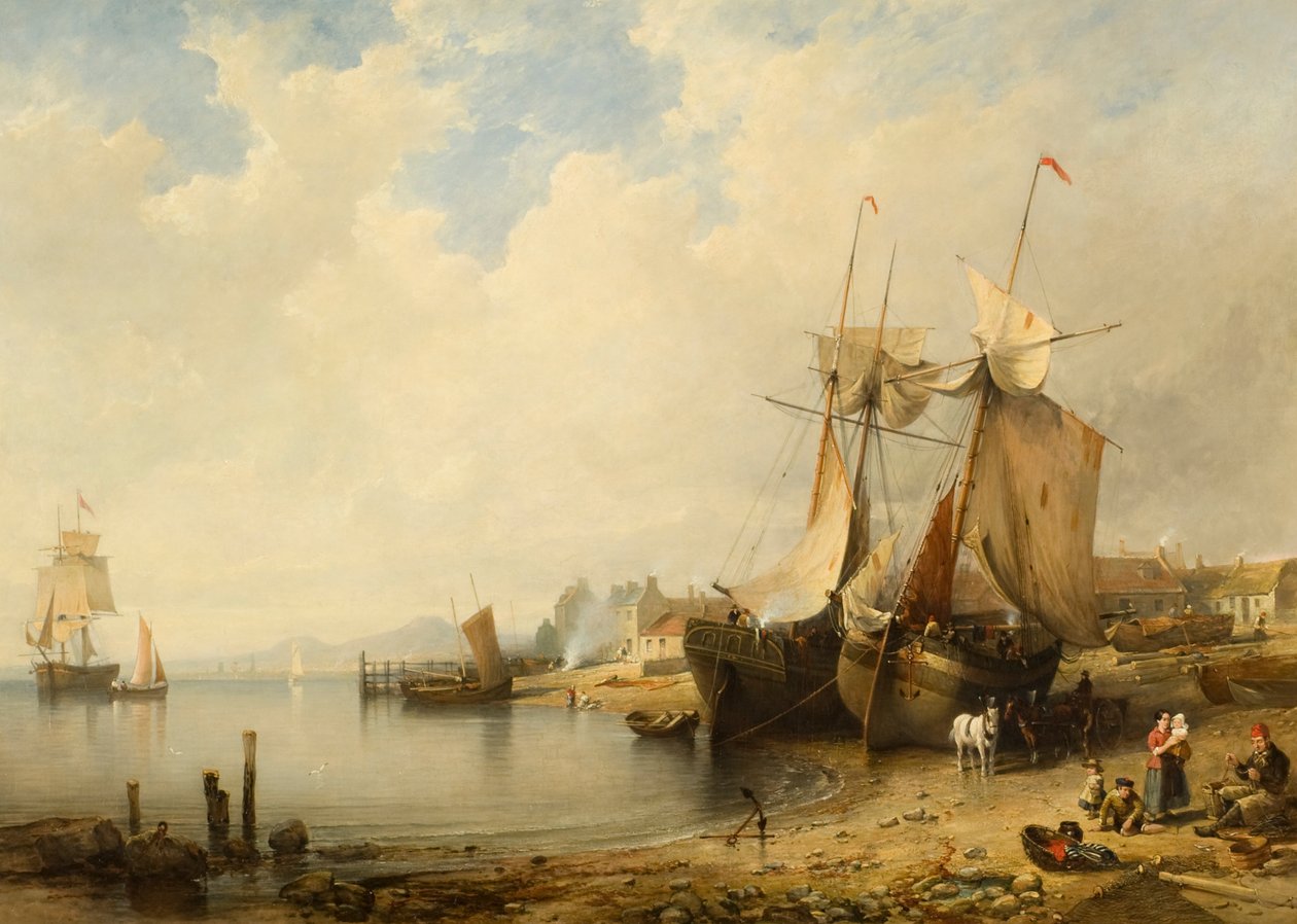 Ebb Tide: Dundee from Broughty Ferry by Edmund Thornton Crawford
