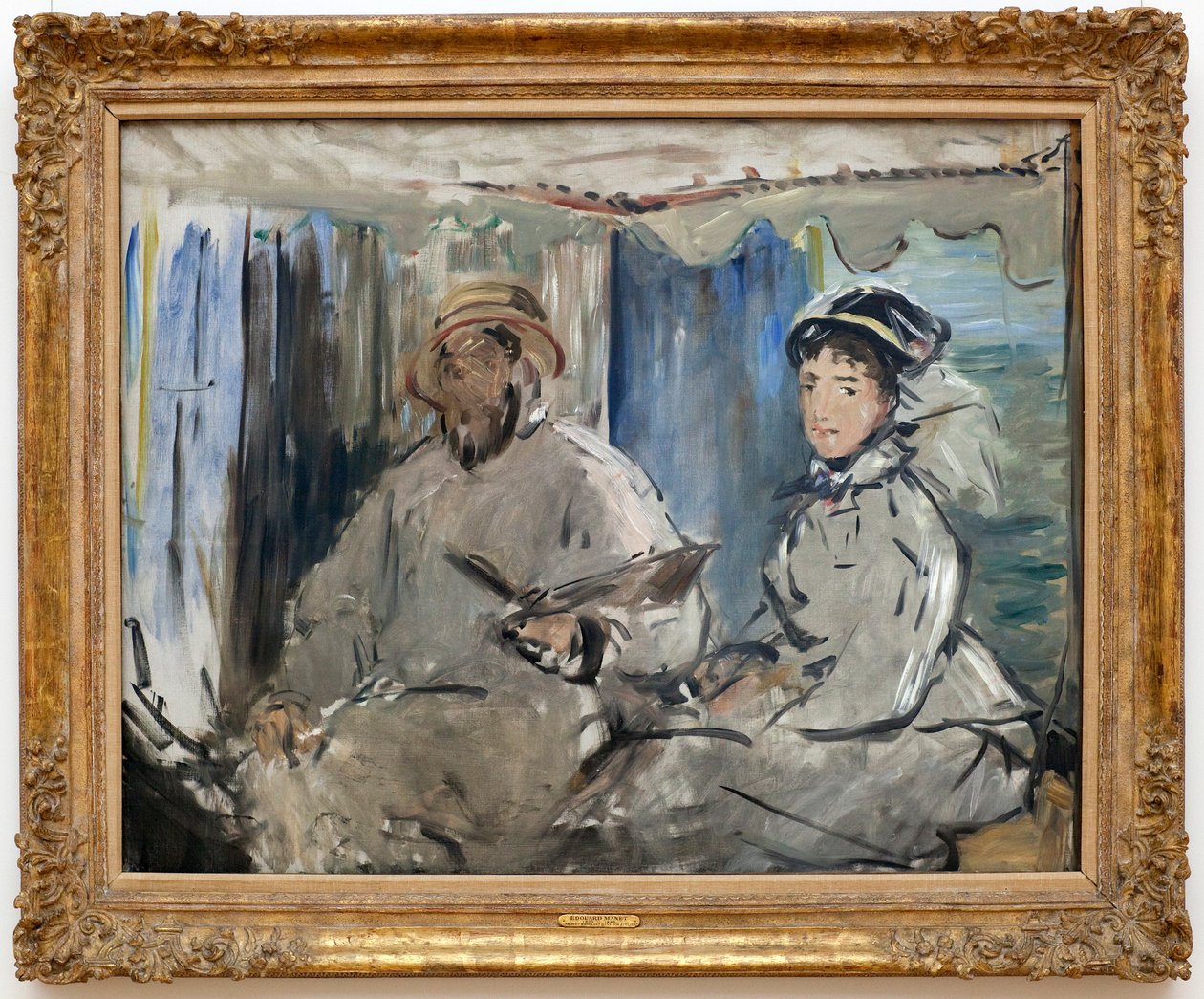 Claude Monet with His Wife Camille by Édouard Manet