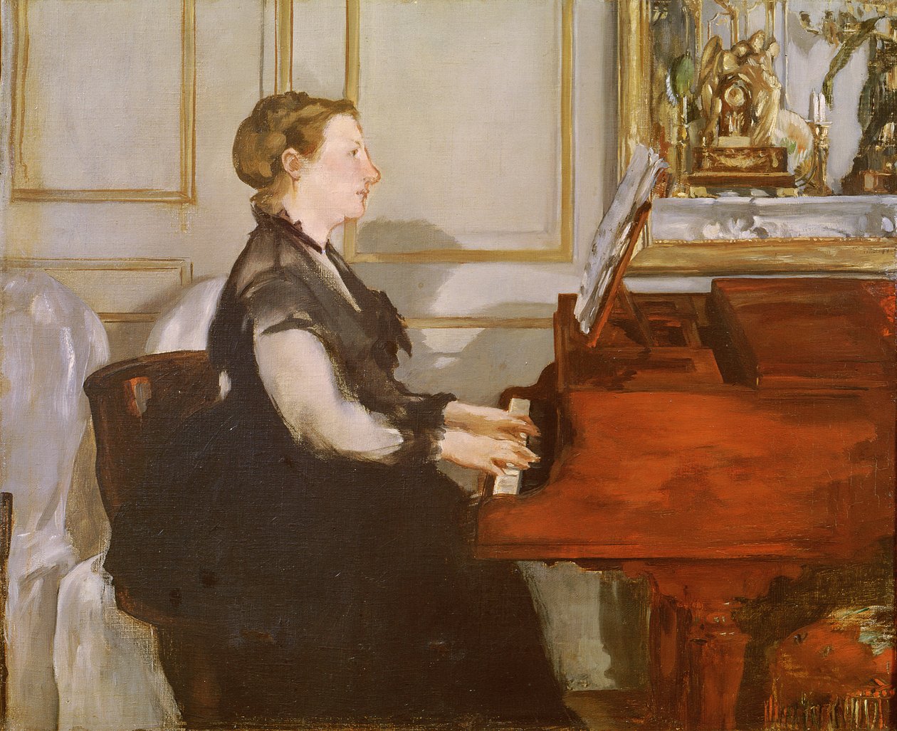 Madame Manet at the Piano, 1868 by Édouard Manet