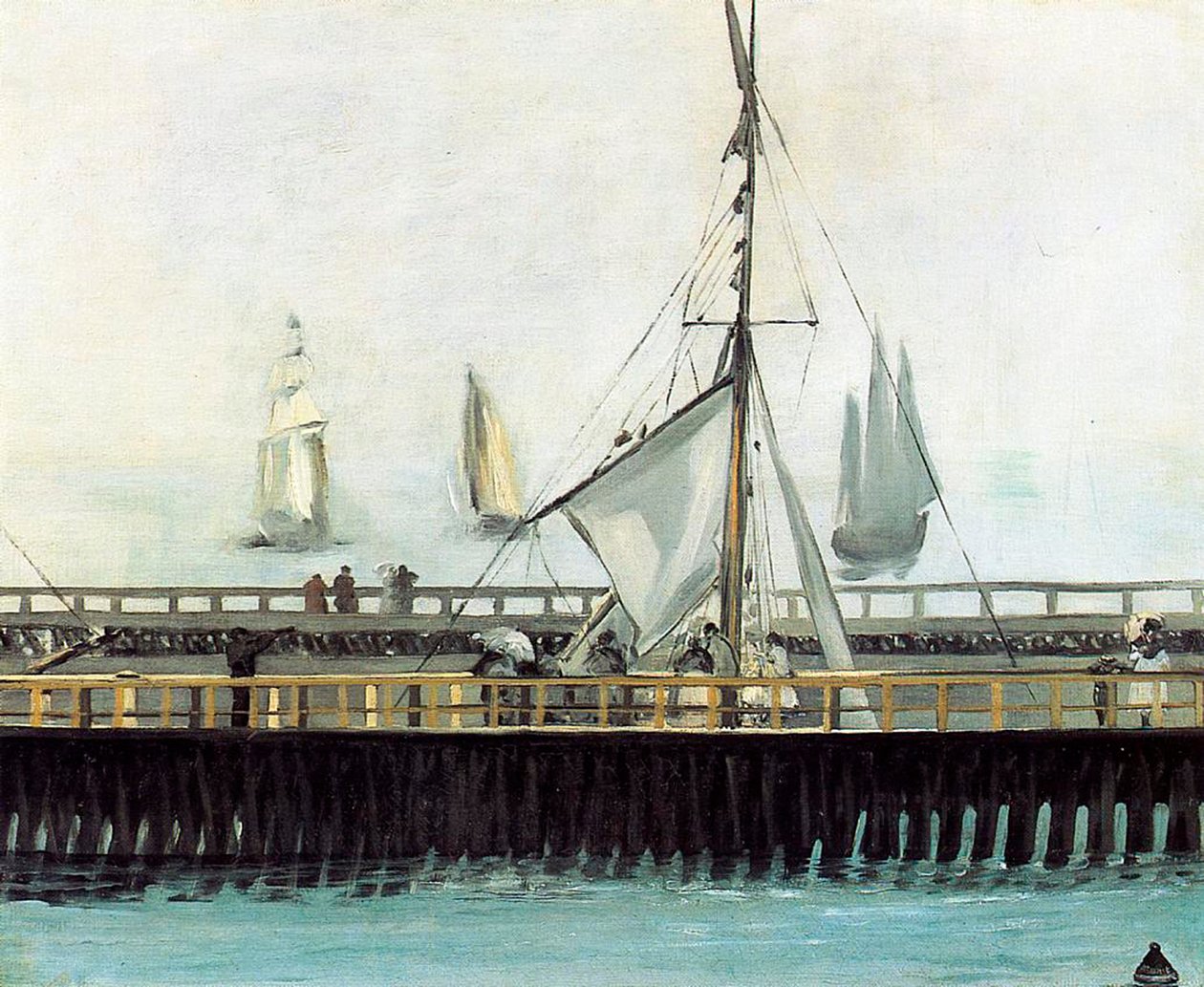 The Pier at Boulogne by Édouard Manet