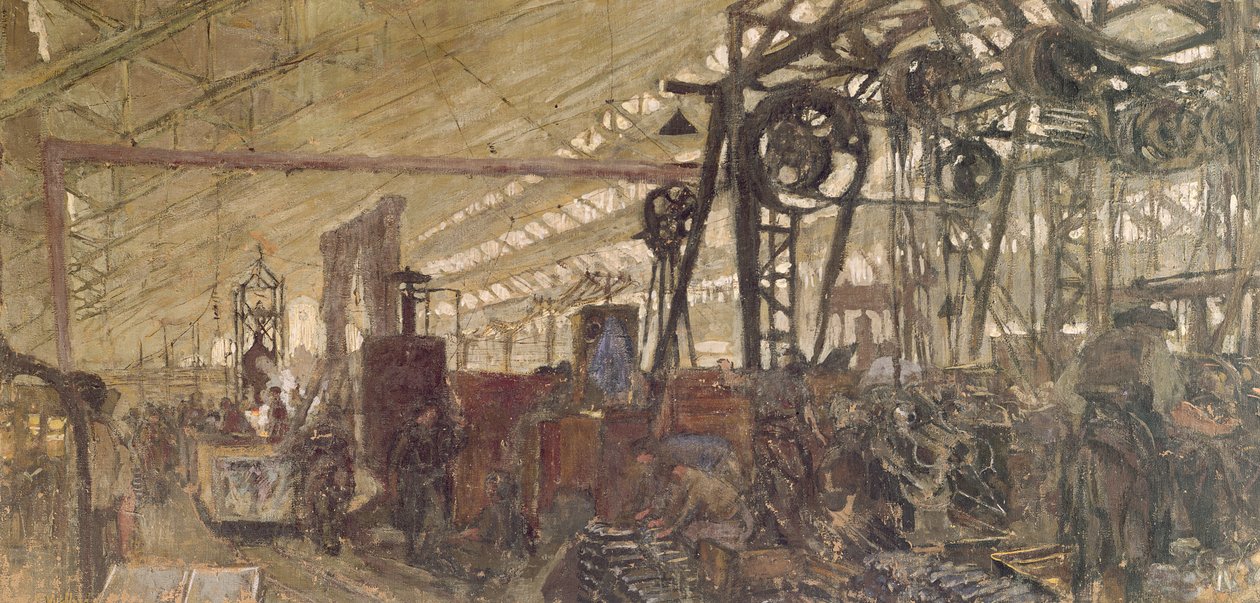 Interior of a Munitions Factory, 1916-17 by Edouard Vuillard
