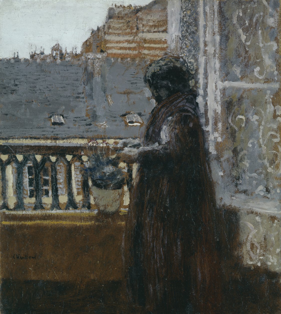Madame Vuillard on Her Balcony, c.1899 by Edouard Vuillard