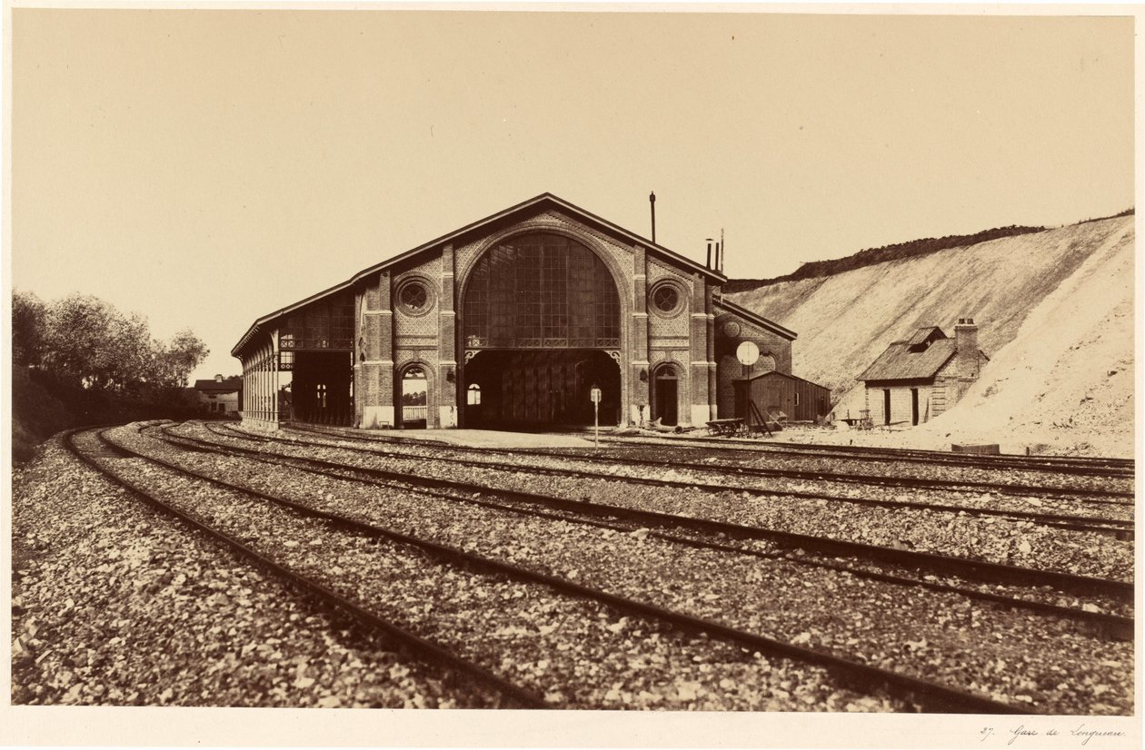 Gare de Longueau, 1855 by Edouard Denis Baldus