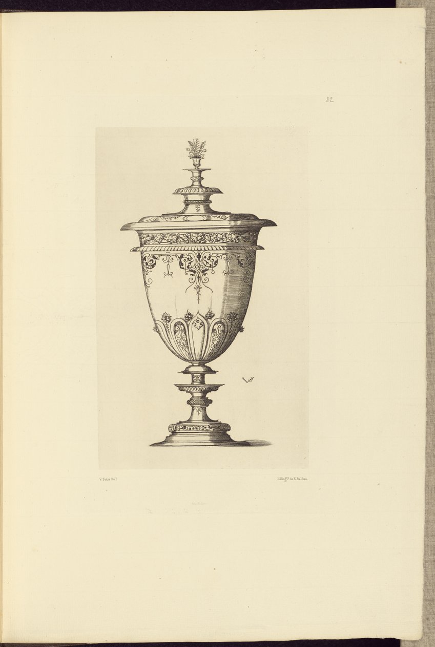 Design for a Vase by Virgil Solis by Édouard Baldus