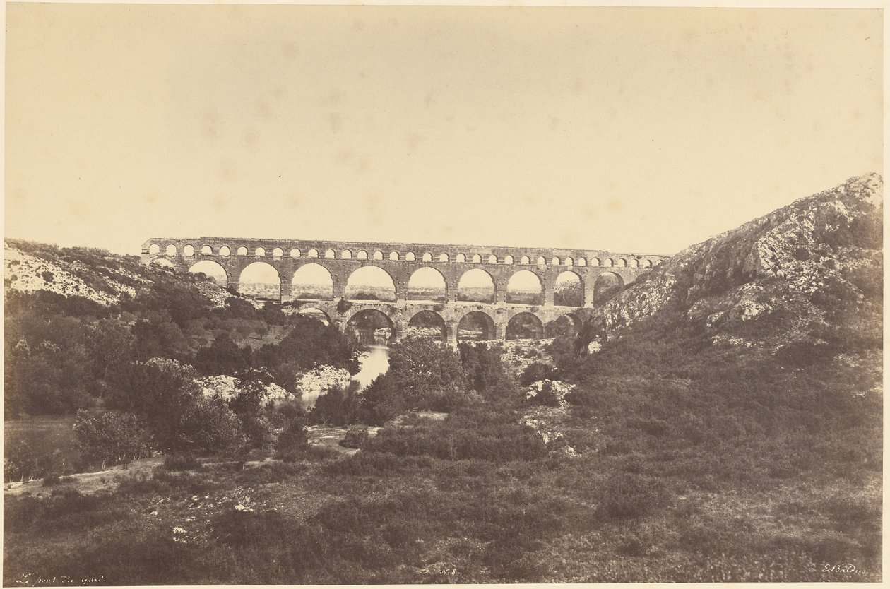 Pont du Gard by Édouard Baldus