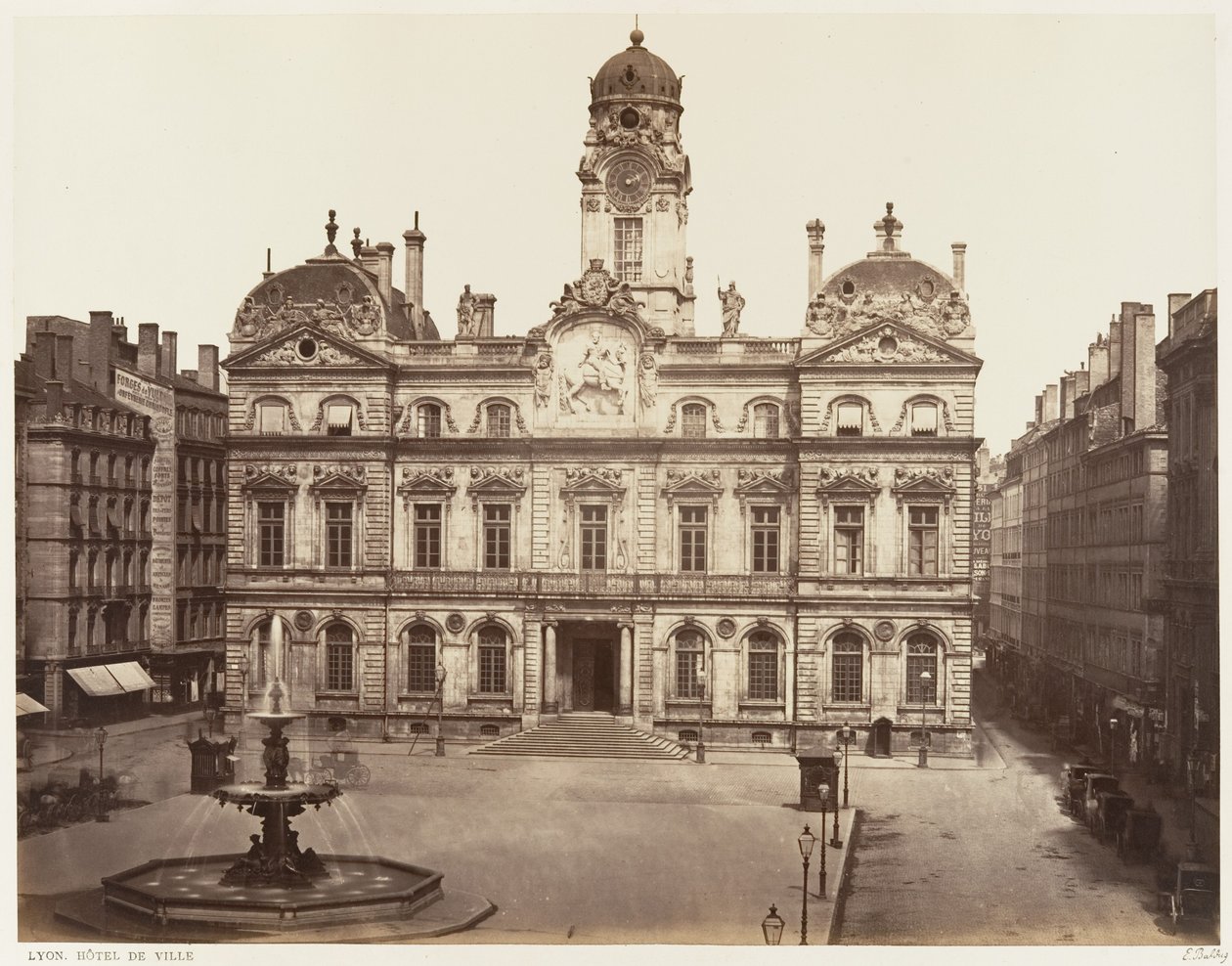 Lyon, Town Hall by Édouard Baldus