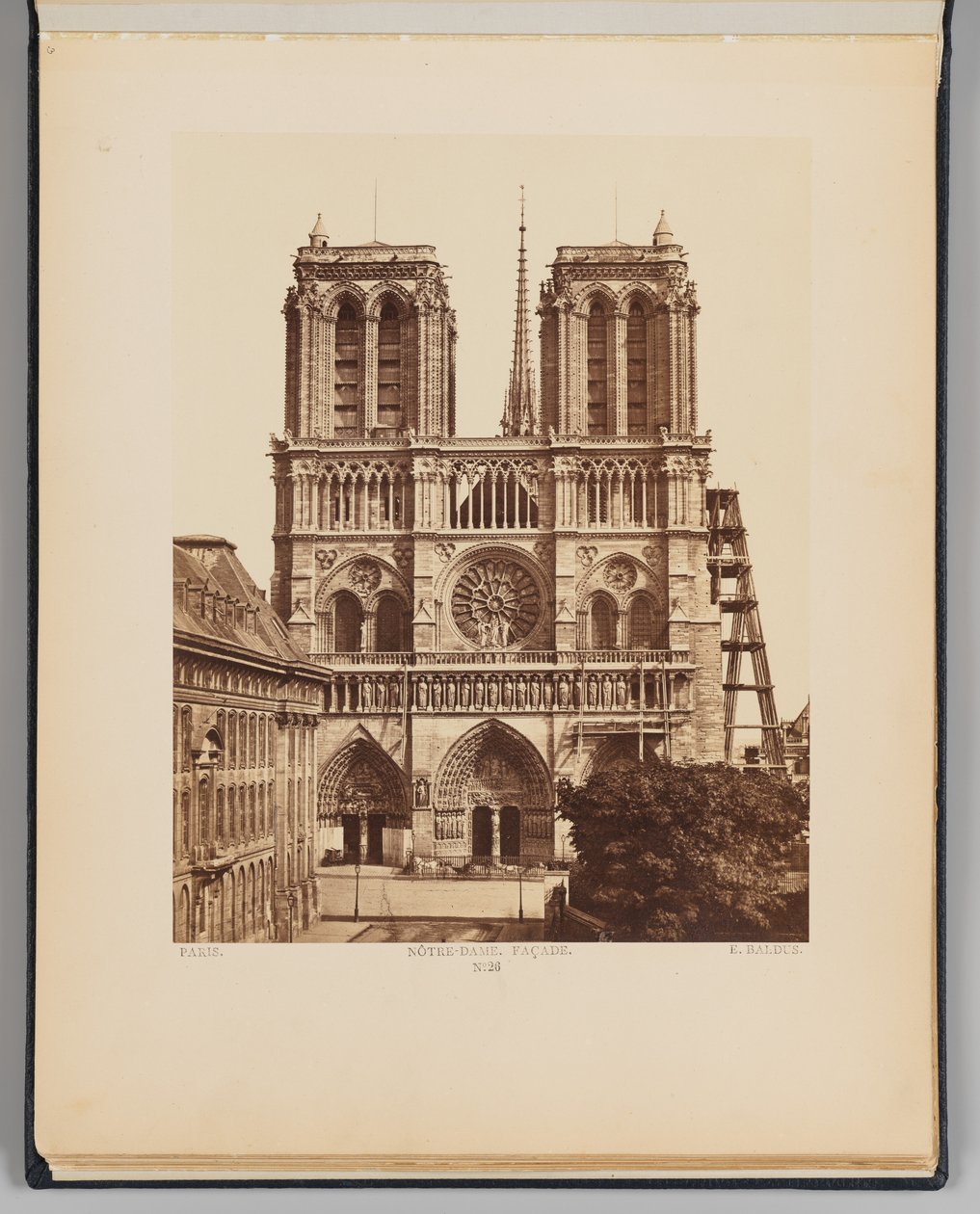 Notre-Dame (Facade) by Édouard Baldus