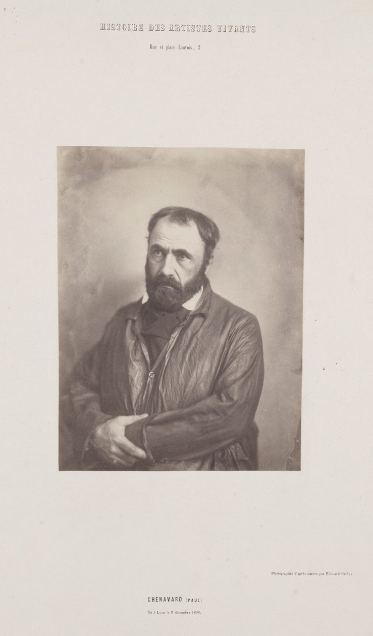 Portrait of Paul Chenavard, from the Series Histoire des Artistes Vivants by Édouard Baldus