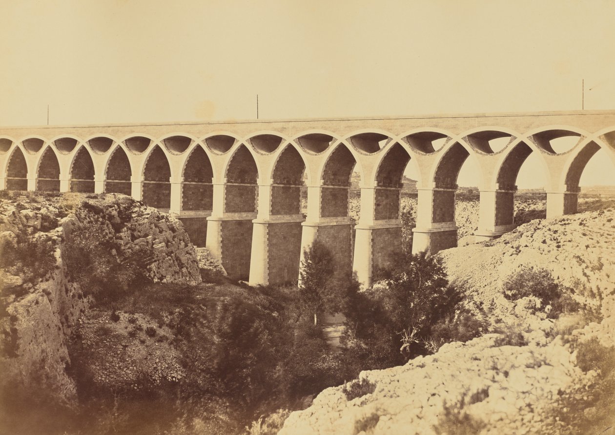 Viaduct of St. Chamas by Édouard Baldus