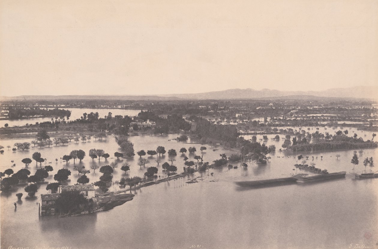 Avignon (Flood of 1856) by Edouard Denis Baldus