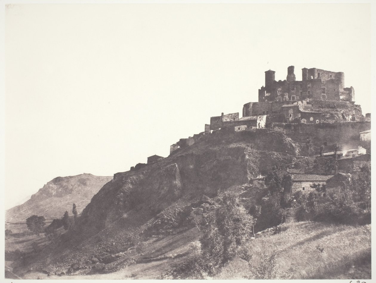 Chateau de Murol in Auvergne by Edouard Denis Baldus