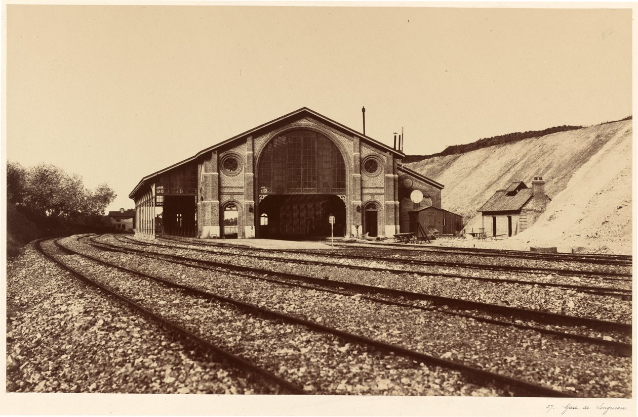 Gare de Longueau by Edouard Denis Baldus