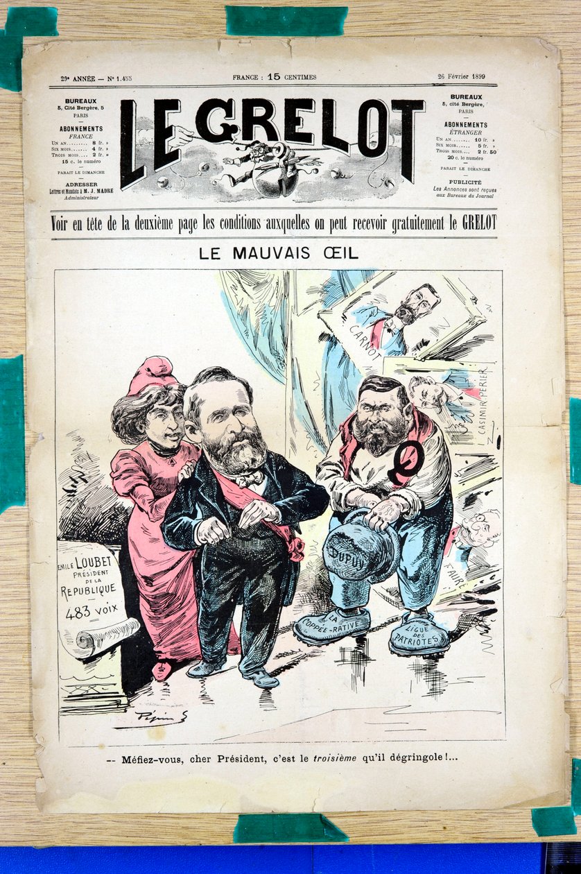 Cover of Le Grelot, Satirical in Colors by Edouard Guillaumin Pepin
