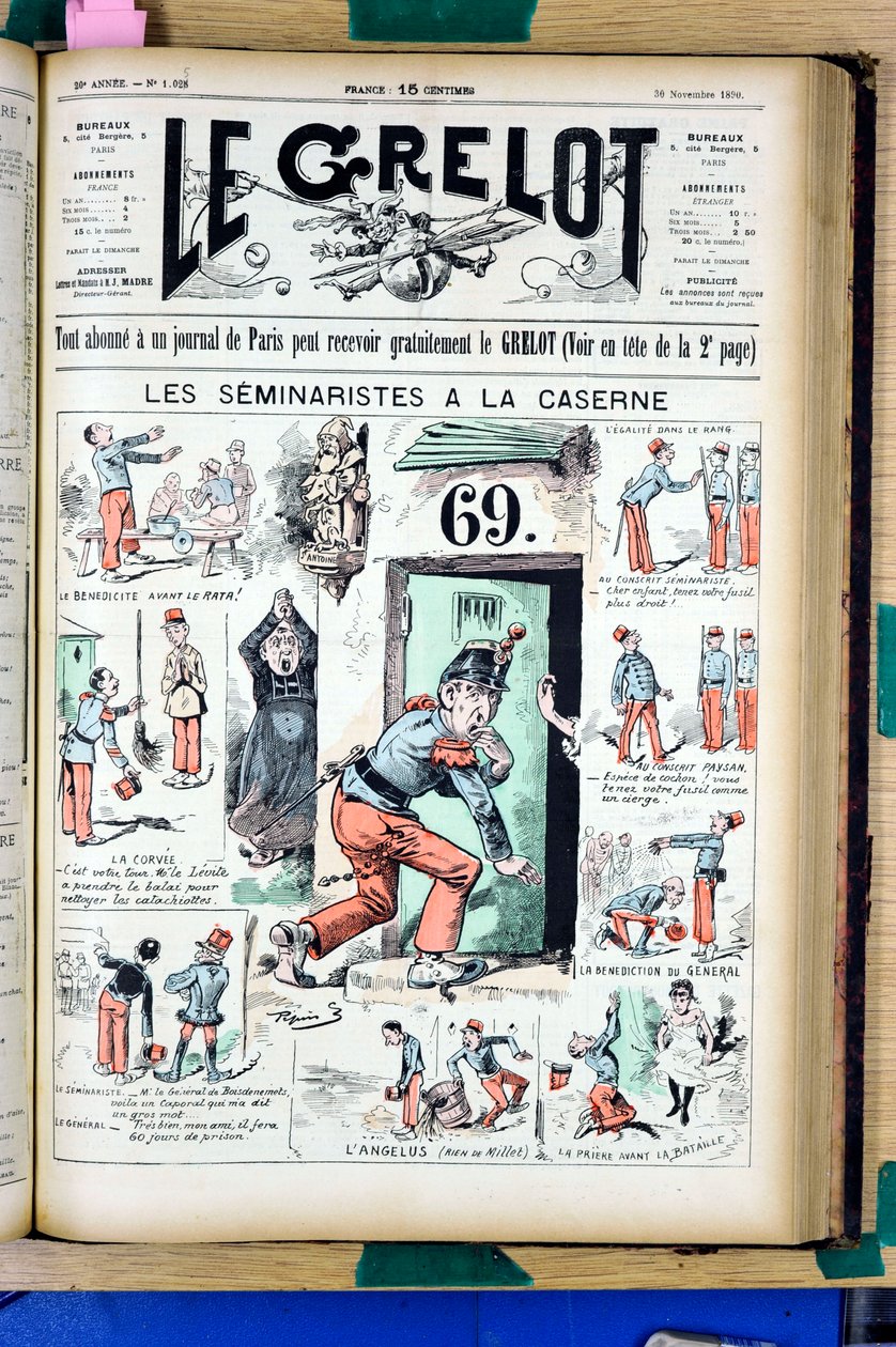 Cover of Le Grelot, number 1025, Satirical in Colours by Edouard Guillaumin Pepin