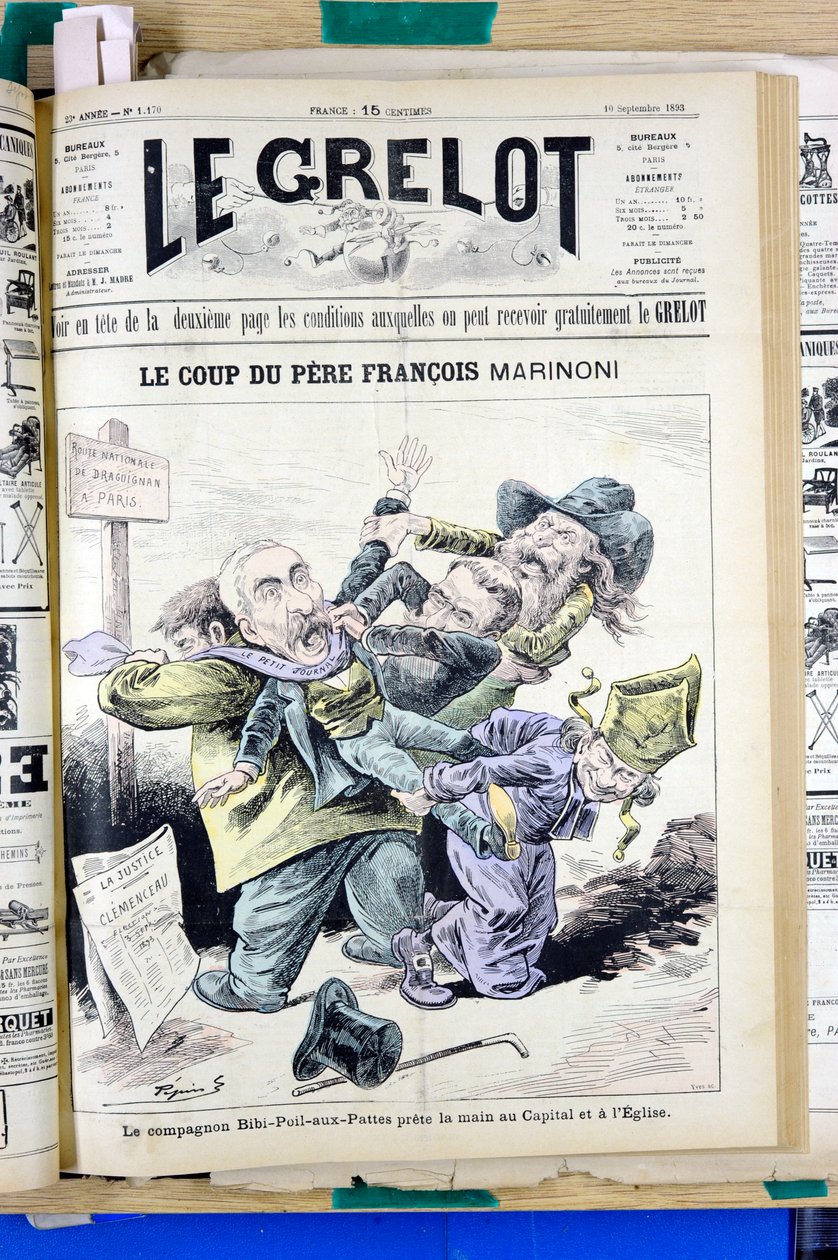 Cover of Le Grelot, No. 1170, Satirical in Colors by Edouard Guillaumin Pepin