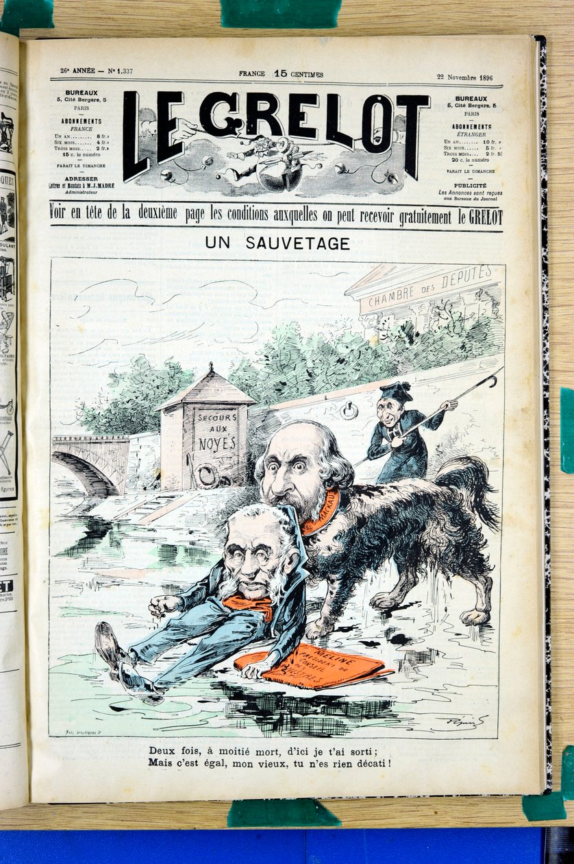 Cover of Le Grelot, number 1337, Satirical in Colors by Edouard Guillaumin Pepin