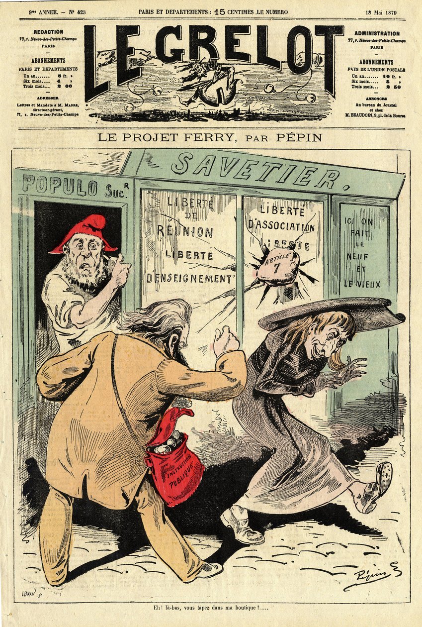 Cover of Le Grelot, number 423 by Edouard Guillaumin Pepin