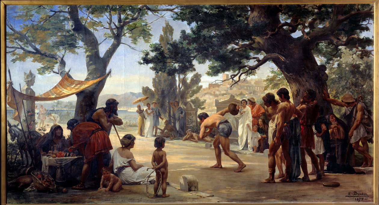Greek Antiquity: The Discus Thrower by Edouard Joseph Dantan