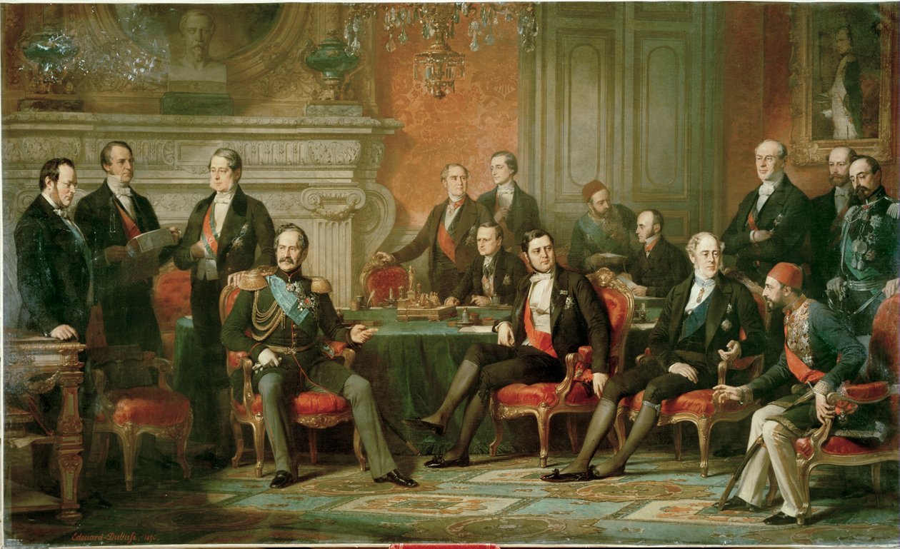 The Congress of Paris Ending the Crimean War by Edouard Louis Dubufe