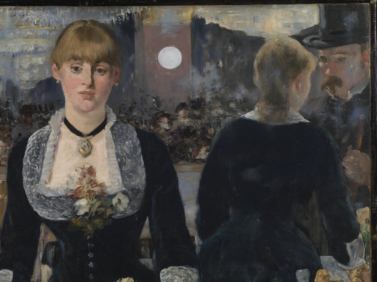 A Bar at the Folies-Bergere (detail) by Édouard Manet