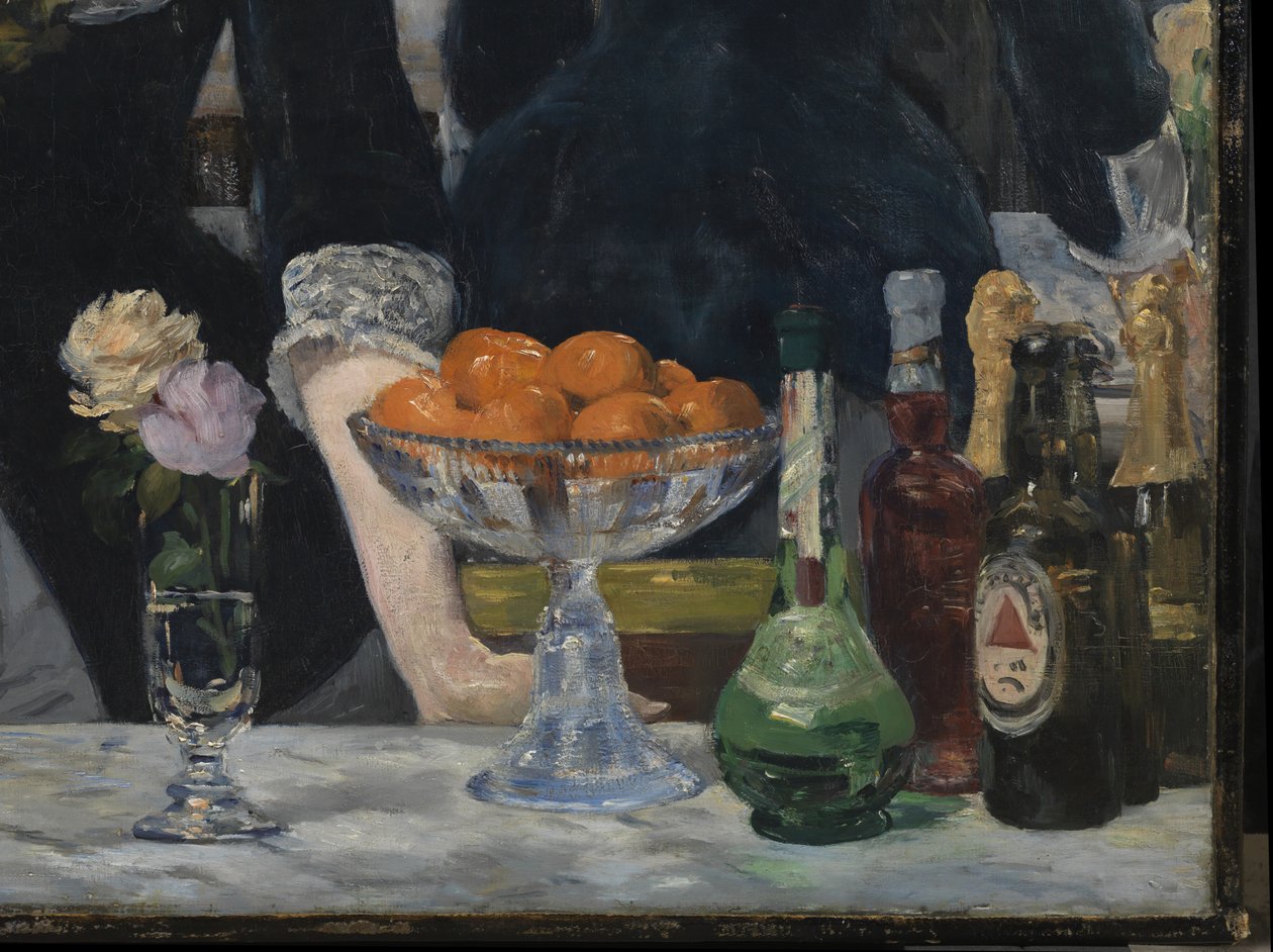 A Bar at the Folies-Bergere, 1881-82 (detail) by Édouard Manet