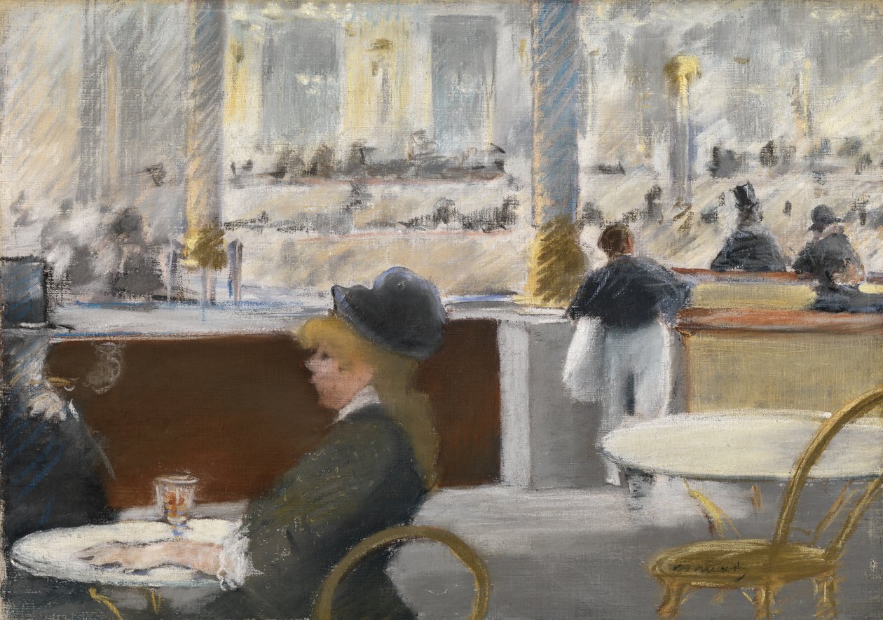 A Cafe on the Place du Theatre-Francais, c.1877-78 by Édouard Manet