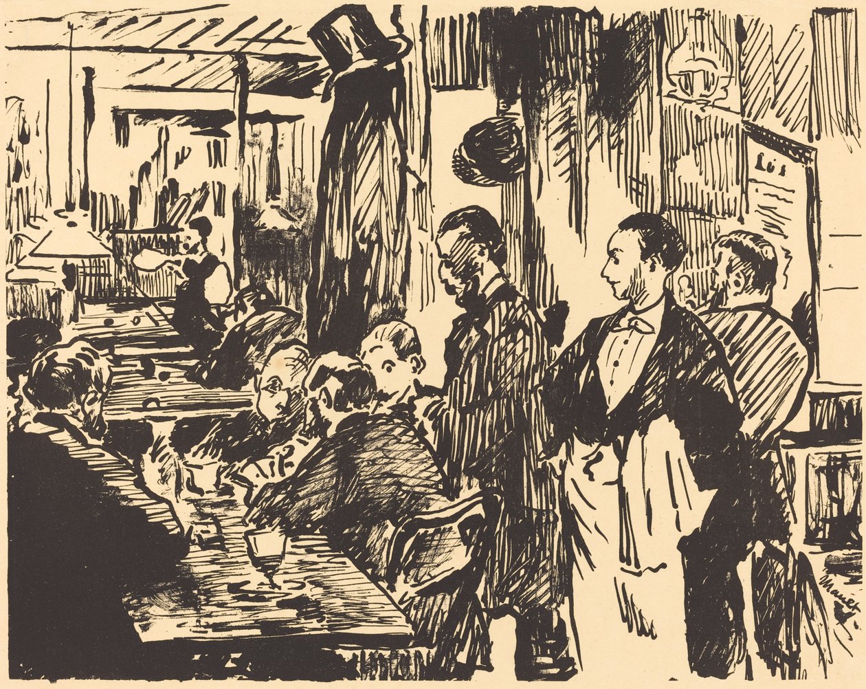 At the Café by Édouard Manet