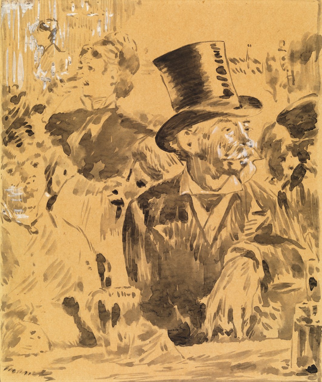 At the Cafe, c.1880 by Édouard Manet