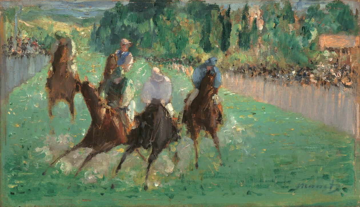 At the Races, c. 1875 by Édouard Manet