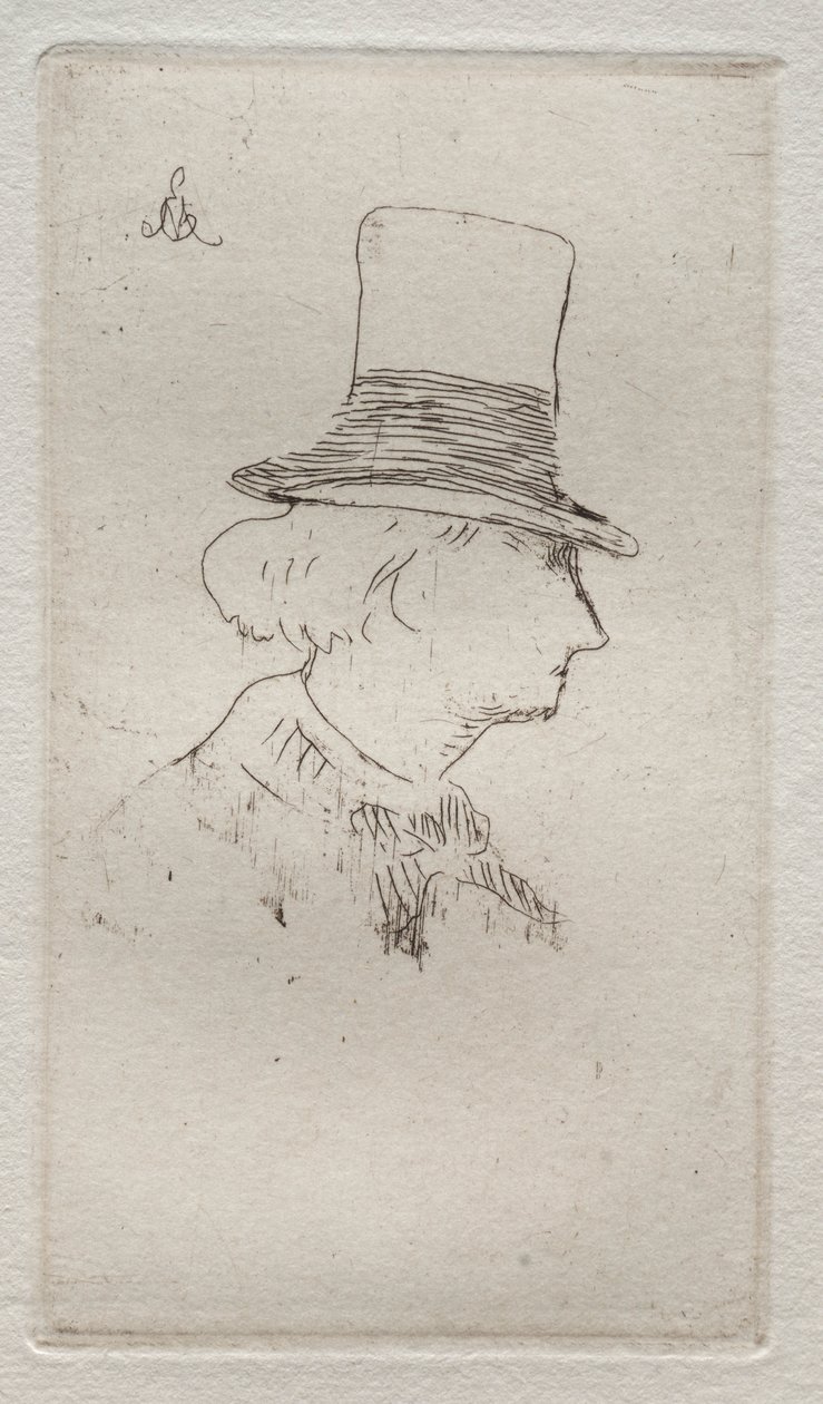 Baudelaire de Profil by Édouard Manet