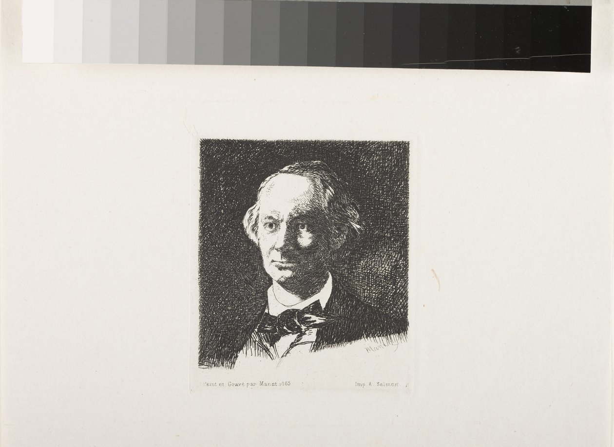 Charles Baudelaire, Full Face III by Édouard Manet