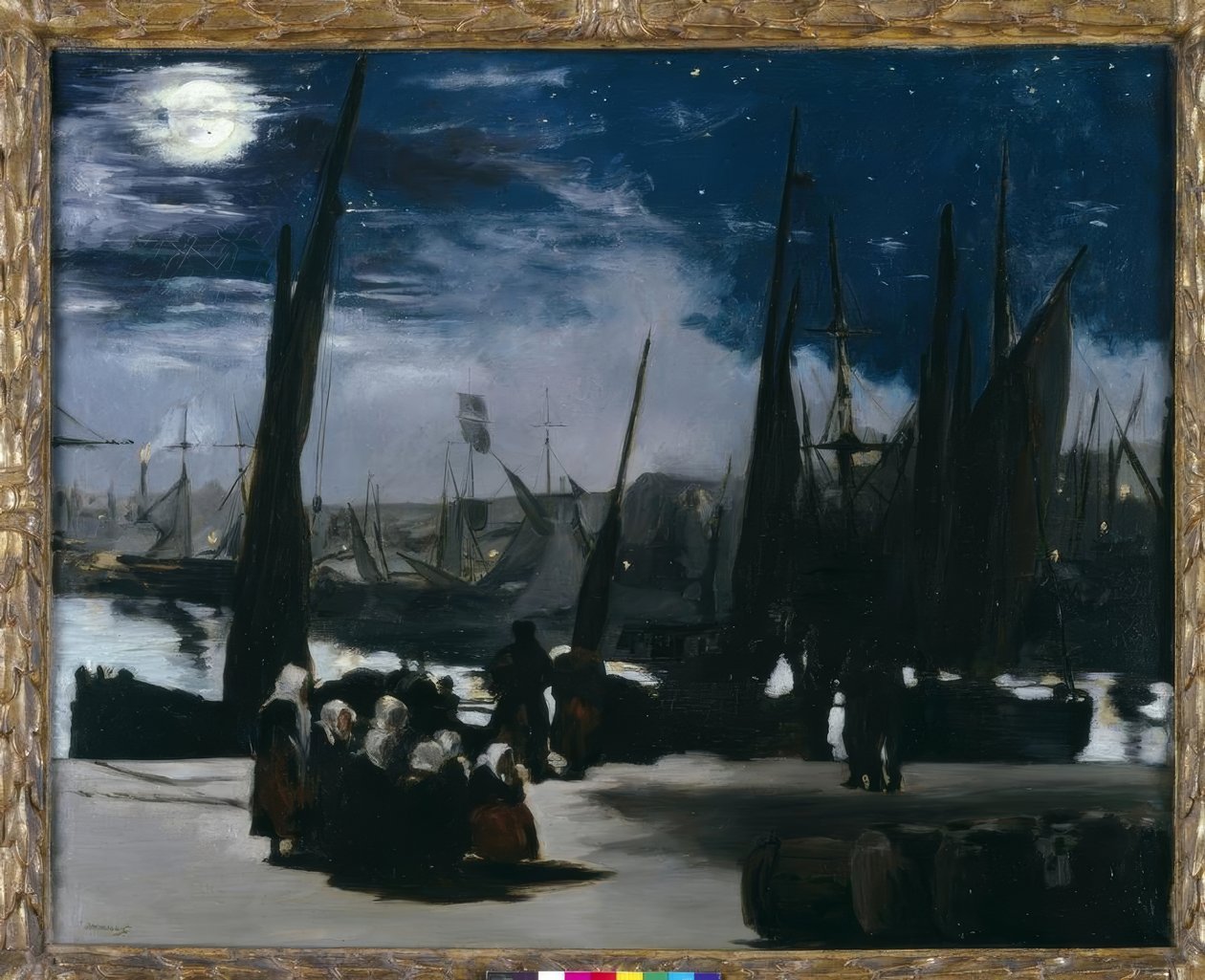 Moonlight on the Port of Boulogne by Édouard Manet