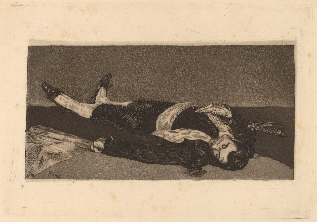 Dead Toreador by Édouard Manet