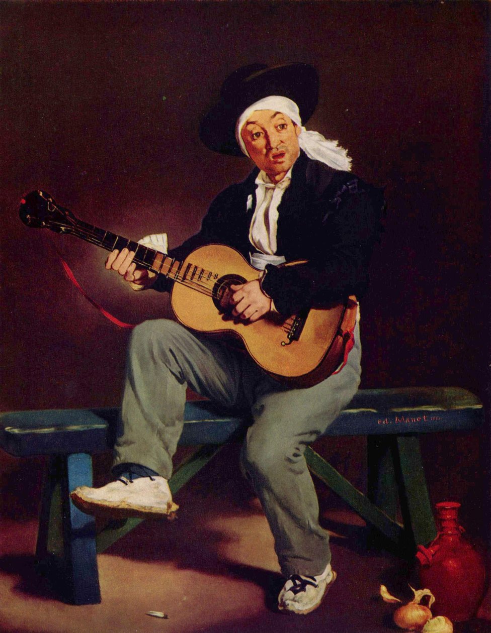 The Spanish Singer by Édouard Manet