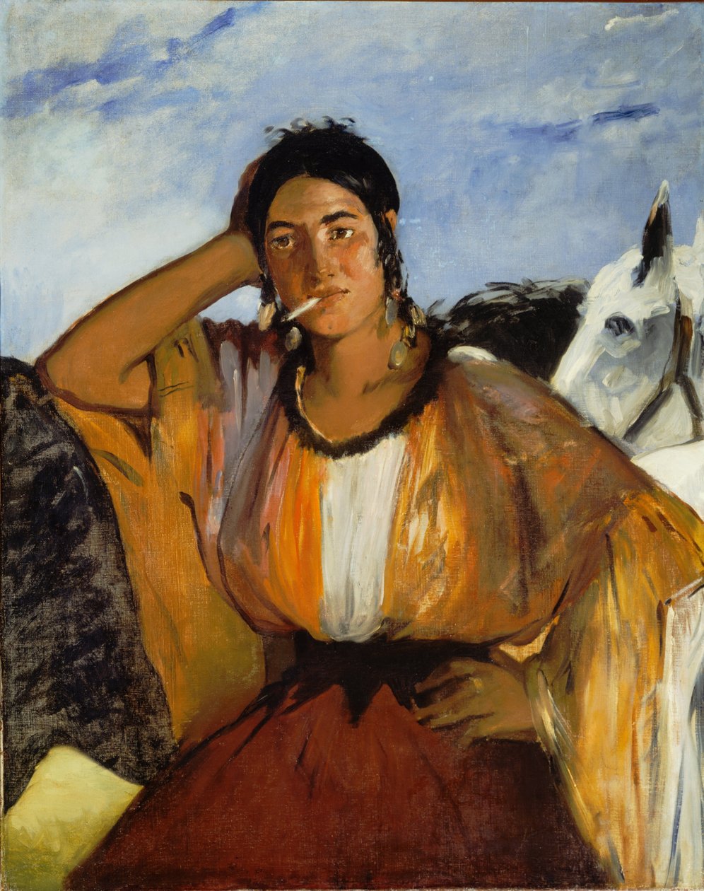 Gypsy with a Cigarette by Édouard Manet