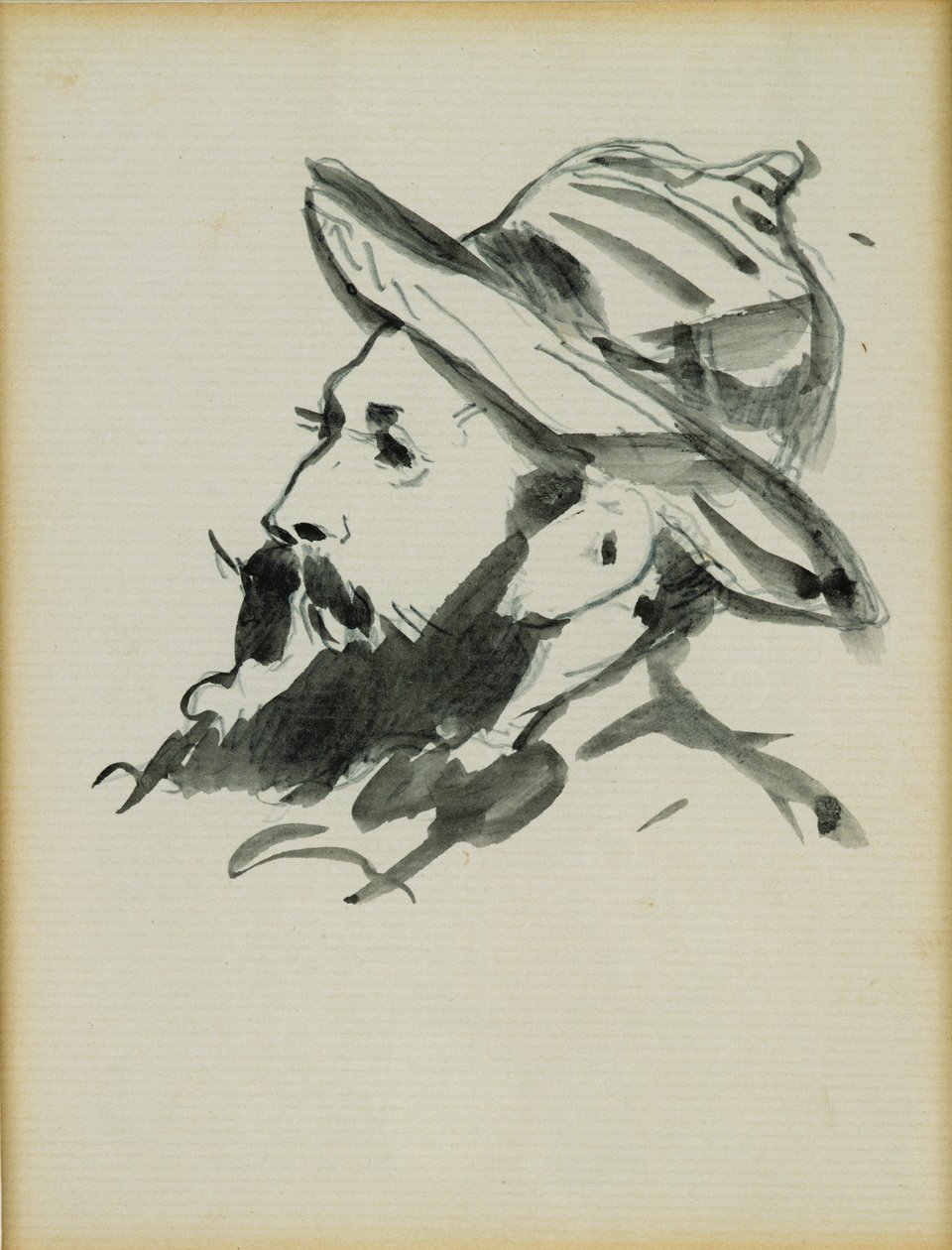 Head of a Man (Claude Monet) by Édouard Manet
