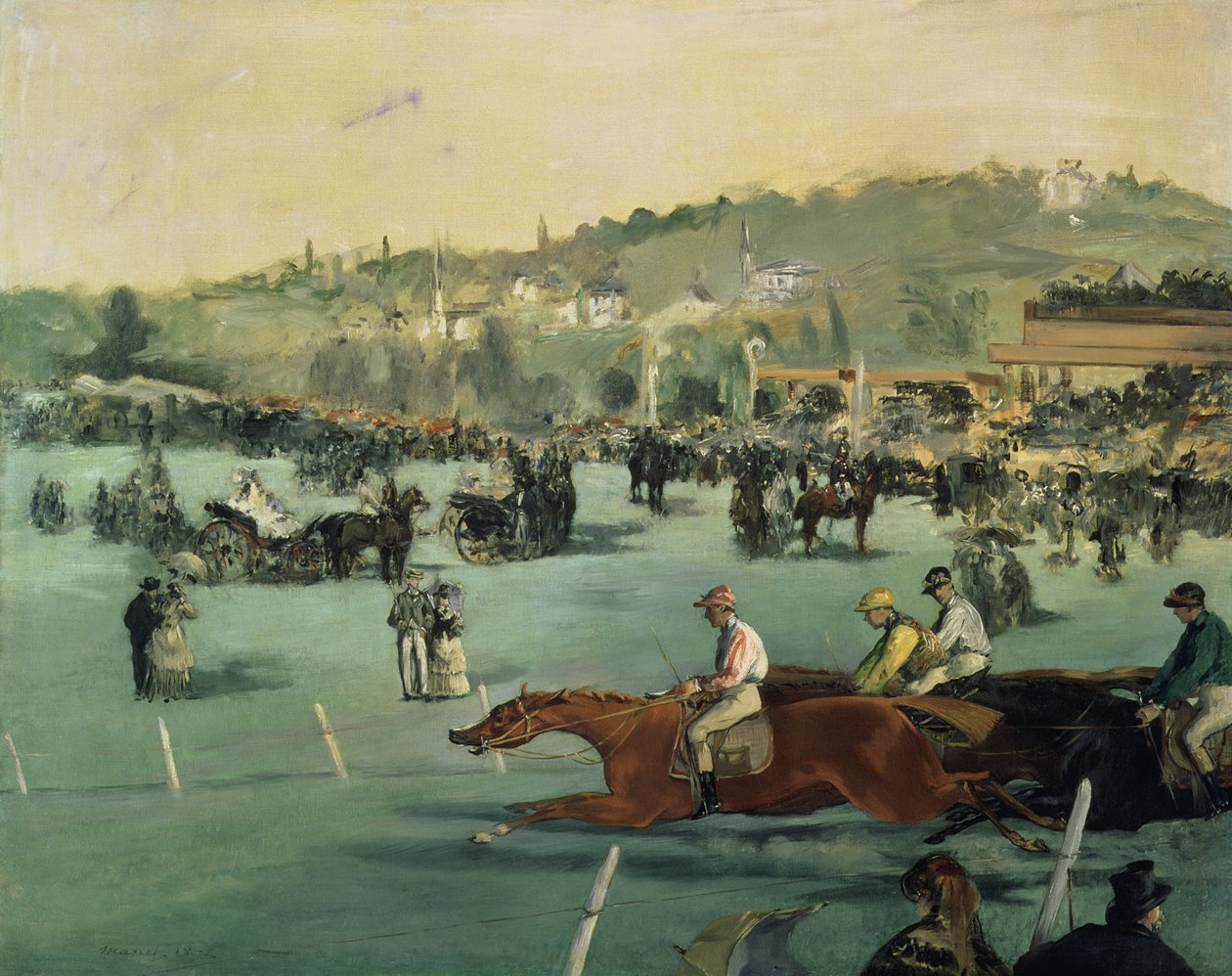 Horse Racing by Édouard Manet