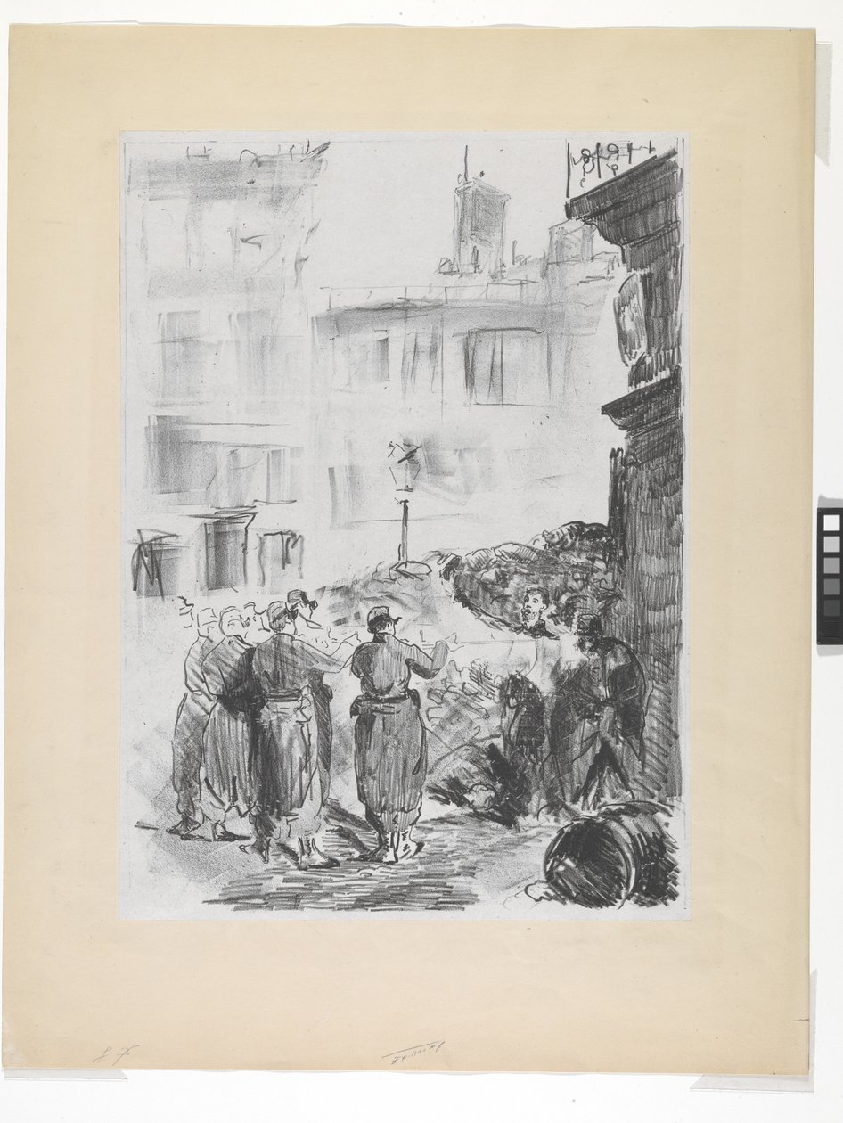 The Barricade by Édouard Manet