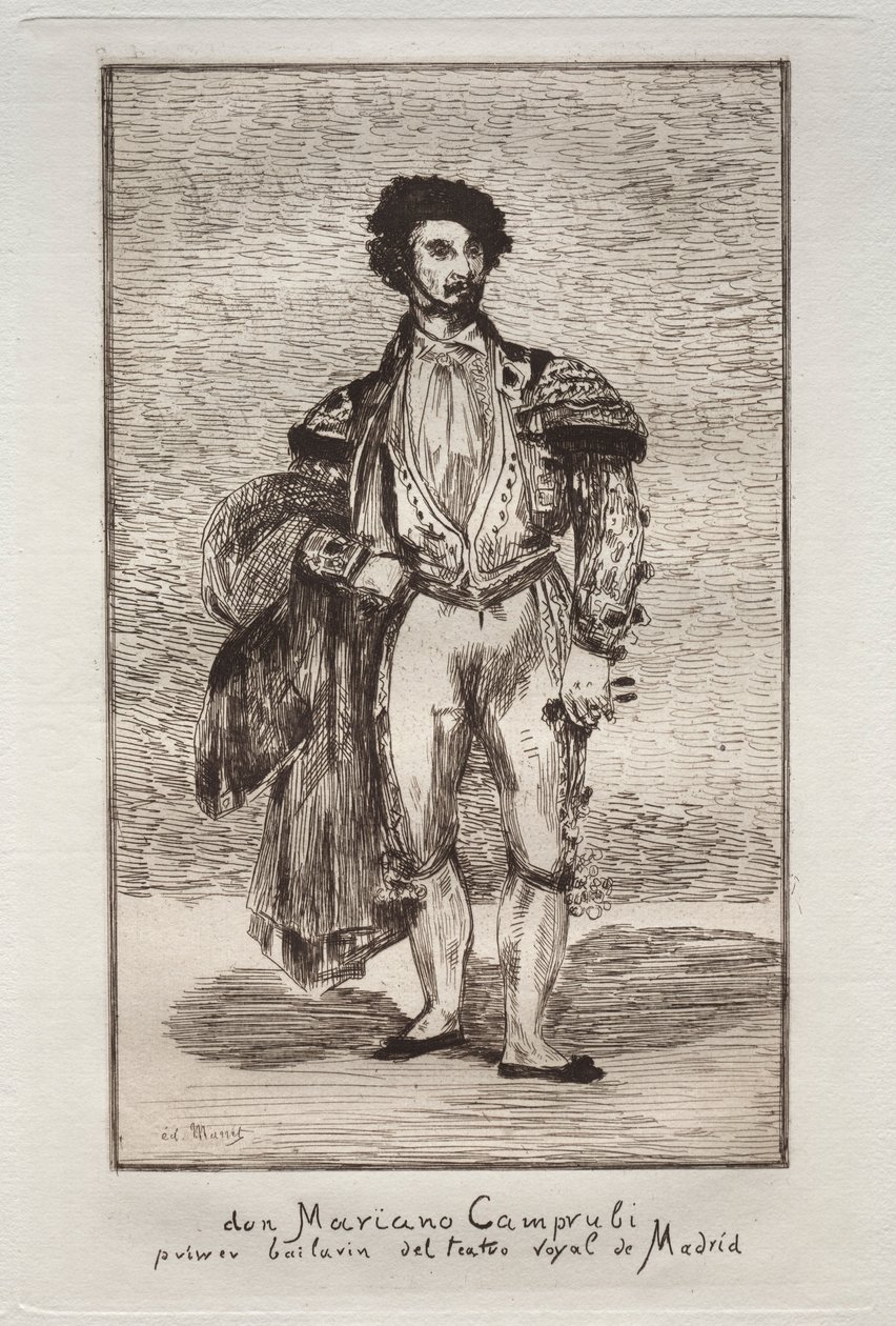 The Dancer Don Mariano Camprubi by Édouard Manet