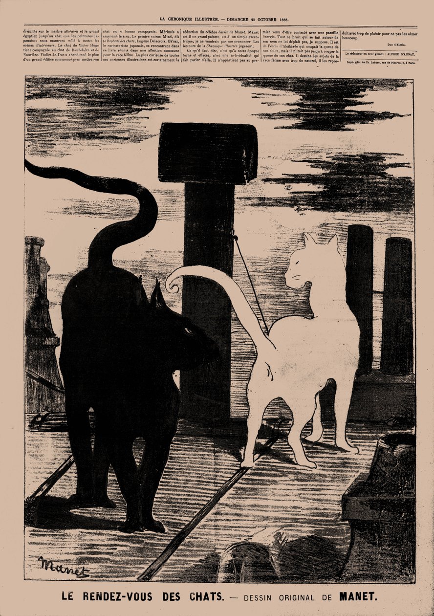 Le Rendez-vous des Chats by Édouard Manet