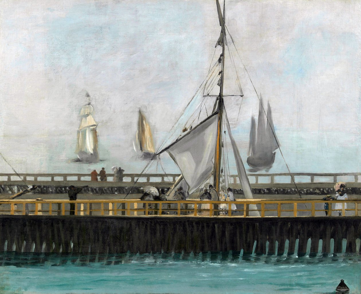 The Jetty of Boulogne-sur-Mer by Édouard Manet