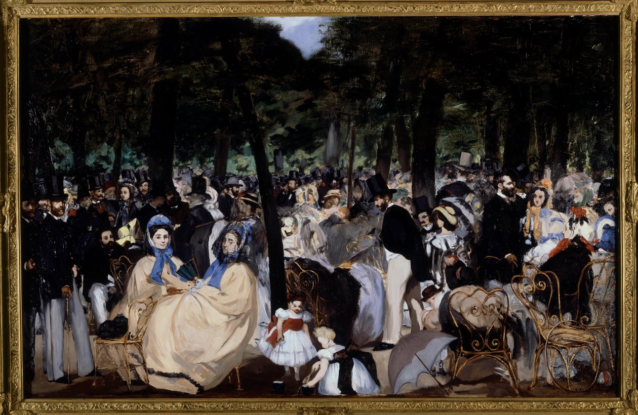 Music in the Tuileries Gardens by Édouard Manet