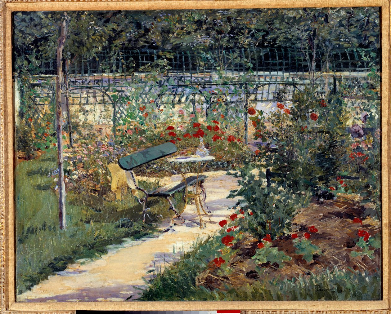 My Garden, the Bench by Édouard Manet