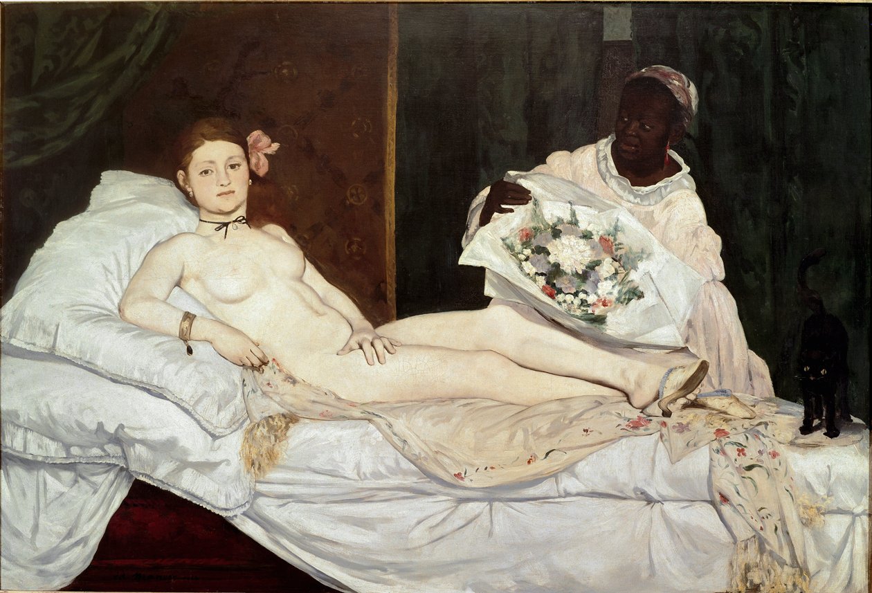 Olympia (detail) by Édouard Manet