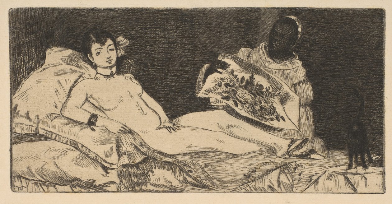 Olympia Small Plate by Édouard Manet