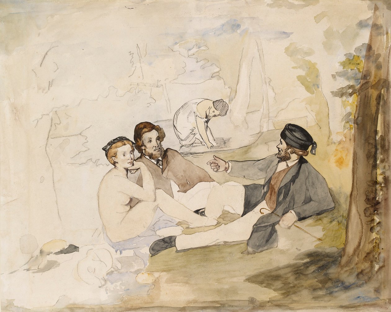 Picnic in a Wood by Édouard Manet